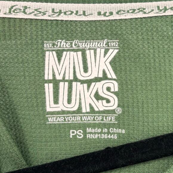 Muk Luks Three Piece Set Kelly Green Jacket Shirt and Pants Size Petite S - Picture 11 of 14